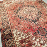 8'3" x 10'11"   Persian Heriz Rug Angle View