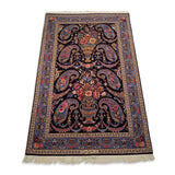 3'8" x 5'9"   Persian Isfahan Rug Angle View