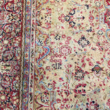 9'11" x 12'11"   Persian Kerman Rug Angle View