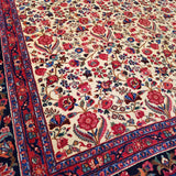 10'6" x 13'9"   Antique Persian Khorasan Rug Angle View