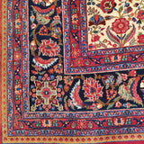 10'6" x 13'9"   Antique Persian Khorasan Rug Angle View