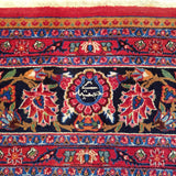 10'6" x 13'9"   Antique Persian Khorasan Rug Angle View