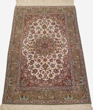 3'8" x 5'4"   Persian Isfahan Rug Angle View