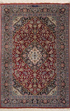 3'3" x 4'11"   Silk Persian Keshan Rug Top View