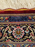 3'3" x 4'11"   Silk Persian Keshan Rug Angle View