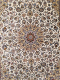 3'3" x 4'10"   Silk Persian Keshan Rug Angle View