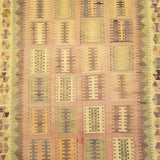 5'0" x 8'3"   Persian Vintage Qashqai Kilim Rug Angle View