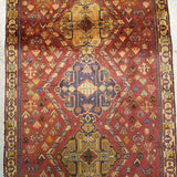 3'8" x 8'8"   Persian Gabbeh Rug Angle View