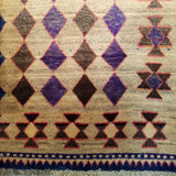 4'8" x 6'11"   Persian Gabbeh Rug Angle View