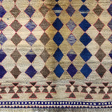 4'8" x 6'11"   Persian Gabbeh Rug Angle View