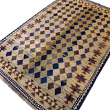 4'8" x 6'11"   Persian Gabbeh Rug Angle View