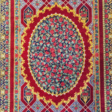 2'7" x 3'11"   Silk Persian Qom Garden of Eden Rug Angle View