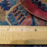4'4" x 6'5"   Antique Persian Keshan Rug Angle View