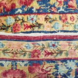 4'4" x 7'4"   Antique Persian Kerman Rug Back View