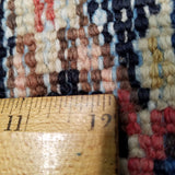 7'1" x 10'2"   Antique Persian Heriz Vintage finish Rug Back View