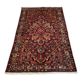 4'3" x 6'5"   Persian Bakhtiar Rug Angle View