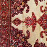 4'4" x 6'8"   Antique Persian Malayer Rug Back View