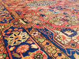 5'3" x 7'10"   Persian Nahavand Rug Angle View