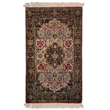 2'6" x 4'3"   Silk Persian Qom Rug Top View