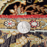2'6" x 4'3"   Silk Persian Qom Rug Angle View