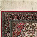 2'7" x 3'11"   Silk Persian Qom Rug Angle View