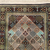 2'7" x 4'5"   Silk Persian Qom Rug Angle View