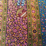 3'5" x 5'0"   Silk Persian Qom Rug Angle View