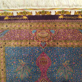 3'5" x 5'0"   Silk Persian Qom Rug Angle View