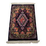 2'8" x 3'11"   Silk Persian Qom Rug Angle View