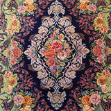 2'8" x 3'11"   Silk Persian Qom Rug Angle View