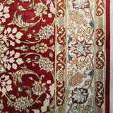 3'3" x 5'1"   Silk Persian Qom Rug Angle View