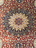 3'3" x 4'7"   Silk Persian Qom Rug Angle View