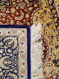 3'3" x 4'7"   Silk Persian Qom Rug Angle View