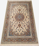 3'4" x 5'3"   Silk Persian Qom Rug Angle View