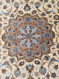 3'4" x 5'3"   Silk Persian Qom Rug Angle View