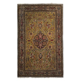 3'4" x 5'3"   Silk Persian Qom Rug Angle View