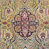 3'4" x 5'3"   Silk Persian Qom Rug Angle View