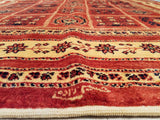 5'7" x 7'1"   Persian Kashkuli Rug Angle View