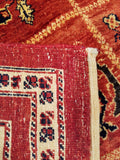 5'7" x 7'1"   Persian Kashkuli Rug Back View