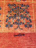 3'8" x 5'1"   Persian Kashkuli Rug Angle View
