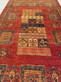 3'8" x 6'1"   Persian Kashkuli Rug Angle View