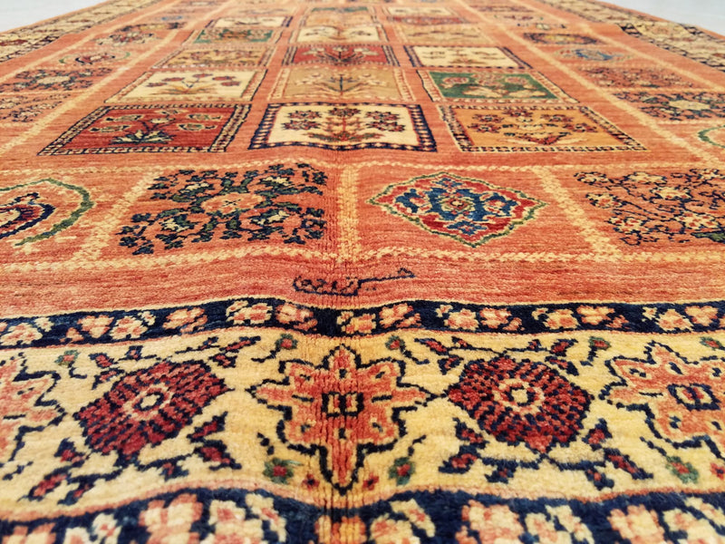 4'7" x 6'8"   Persian Kashkuli Rug Angle View