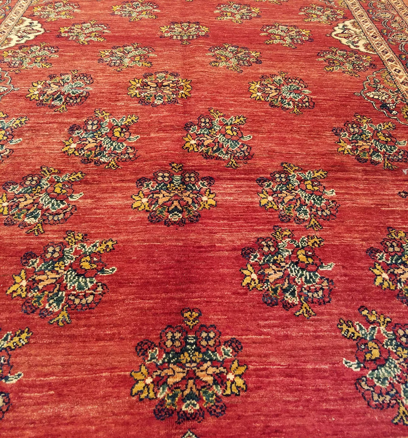 5'4" x 7'10"   Persian Kashkuli Rug Angle View