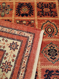 3'7" x 4'9"   Persian Kashkuli Rug Back View