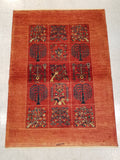 3'8" x 5'0"   Persian Kashkuli Rug Angle View