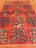 3'8" x 5'0"   Persian Kashkuli Rug Angle View