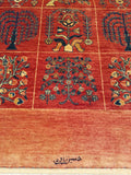 3'8" x 5'0"   Persian Kashkuli Rug Angle View