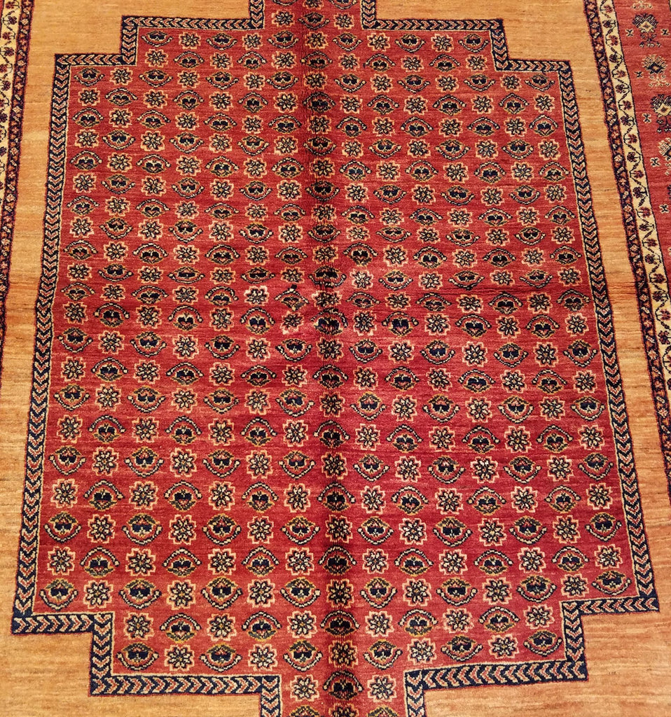 5'1" x 7'0"   Persian Kashkuli Rug Angle View