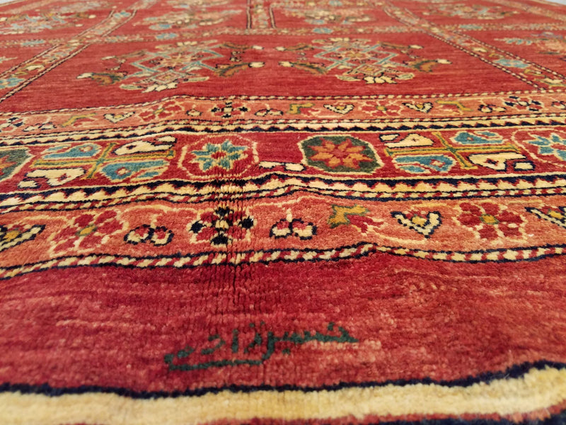 5'6" x 7'9"   Persian Kashkuli Rug Angle View