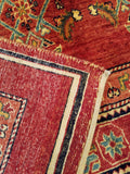 5'6" x 7'9"   Persian Kashkuli Rug Back View